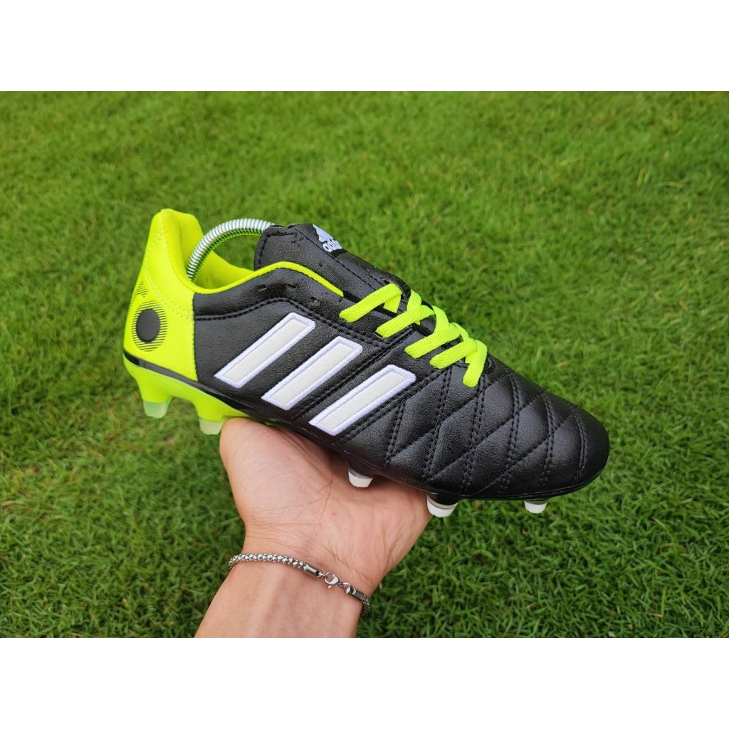 Jual Sepatu Sepak Bola Soccer Adidas Adipure 11PRO II FG Black Solar Slime Running White Shopee Indonesia