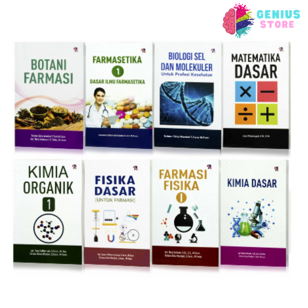 Jual Seri Farmasi : Botani Farmasi | Farmasetika 1 | Biologi Sel Dan ...