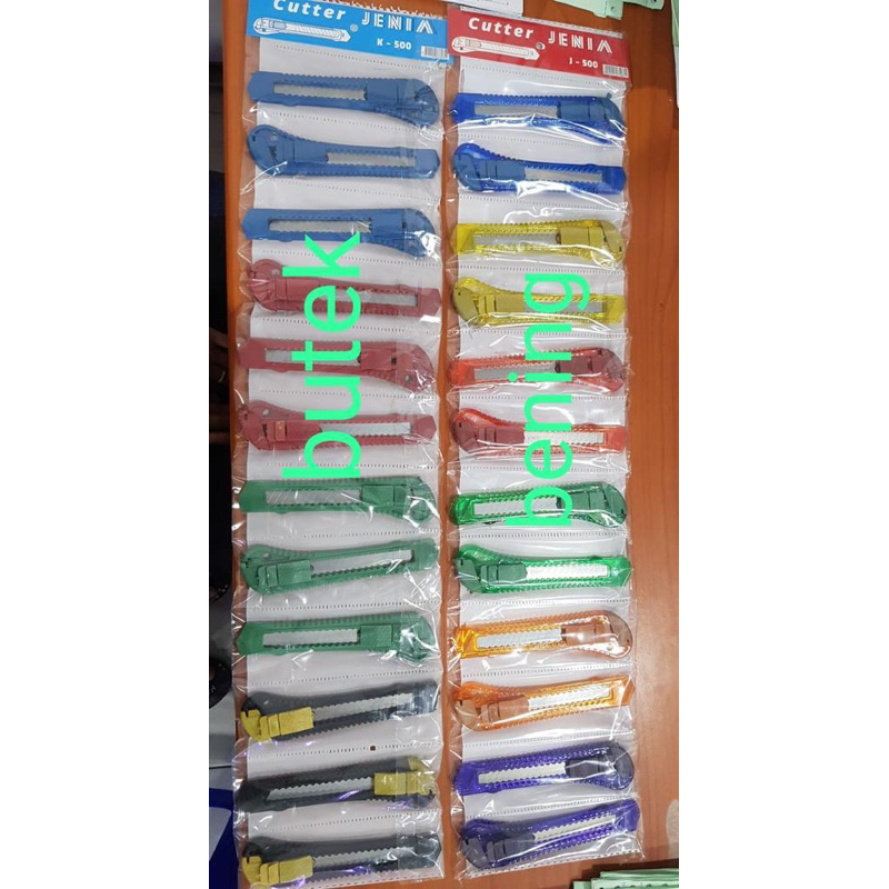 Jual Cutter Renteng Besar / Cutter Murah / Cutter Renteng Bening J-500 ...