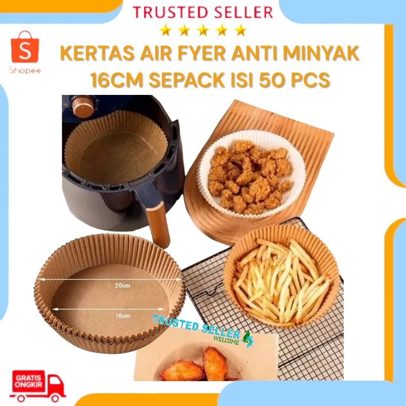 Jual Algan Kertas Air Fryer Anti Lengket Cm Isi Pcs Air Fryer