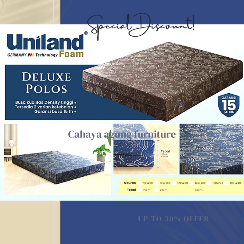 Jual Kasur Busa Uniland Foam Deluxe Tebal 20 Cm By Uniland Shopee