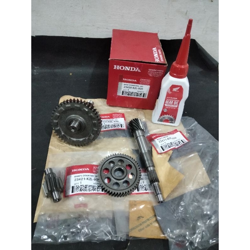Jual Gigi Rasio Gear Rasio gardan set KZL honda Beat Fi-Scoopy Fi vario ...