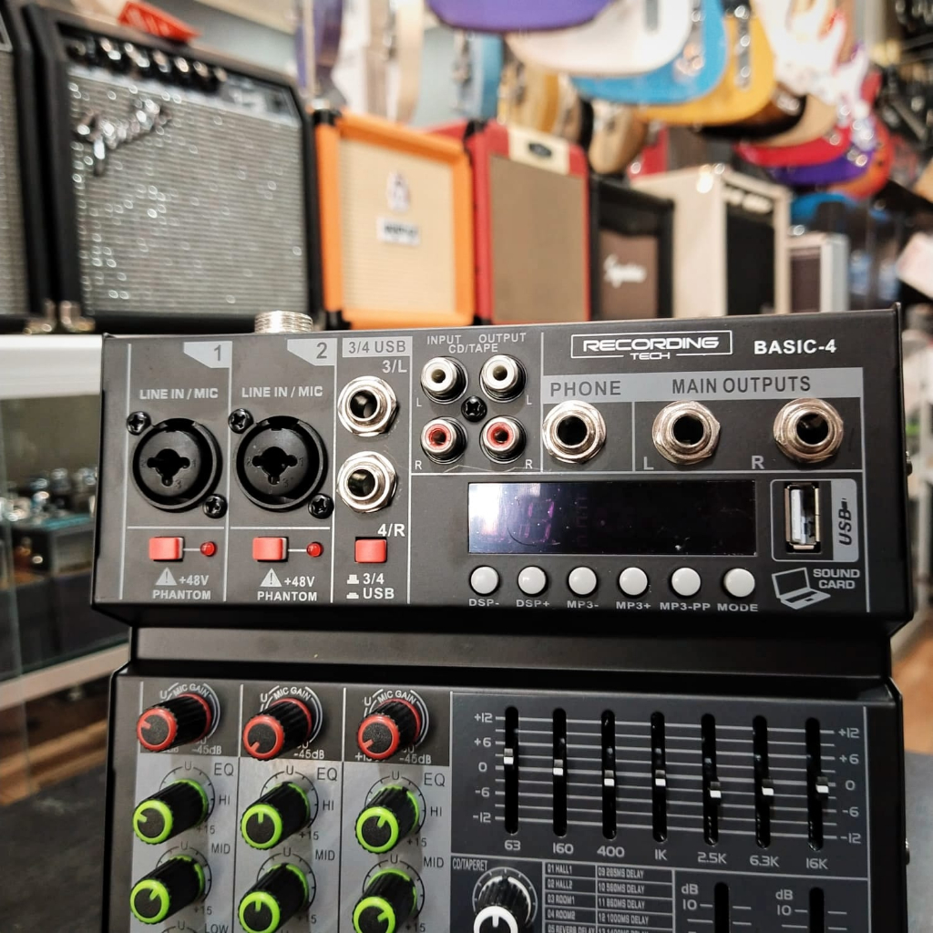 Jual Recording Tech Basic 4 mixer USB with Vocal Karaoke effect ...