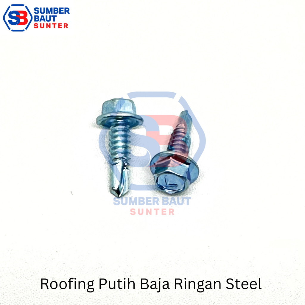 Jual Skrup Roofing Putih Baja Ringan 12x20 Moon Lion Steel | Shopee ...