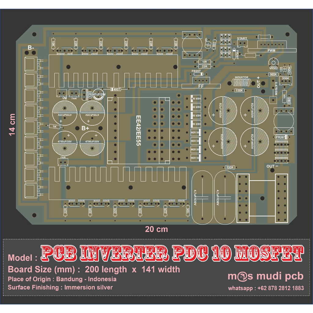 Jual Pcb Pdc 10 Mosfet | Shopee Indonesia