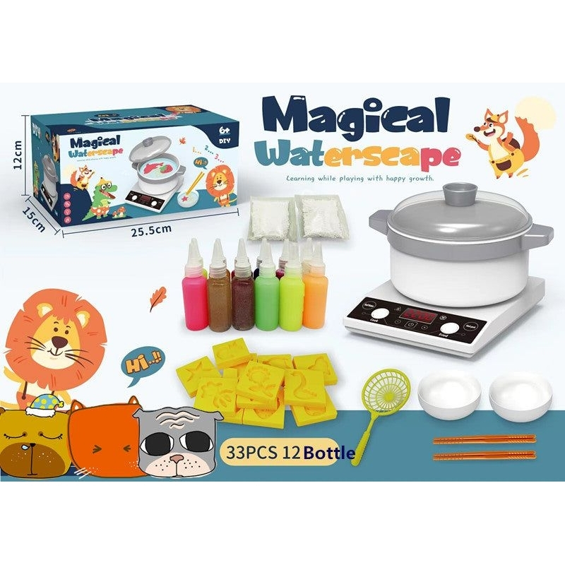 Jual mainan edukasi anak diy magic water spirit cetakan gambar warna warni  di Seller Zenonn Shop - Wanasari, Kab. Bekasi