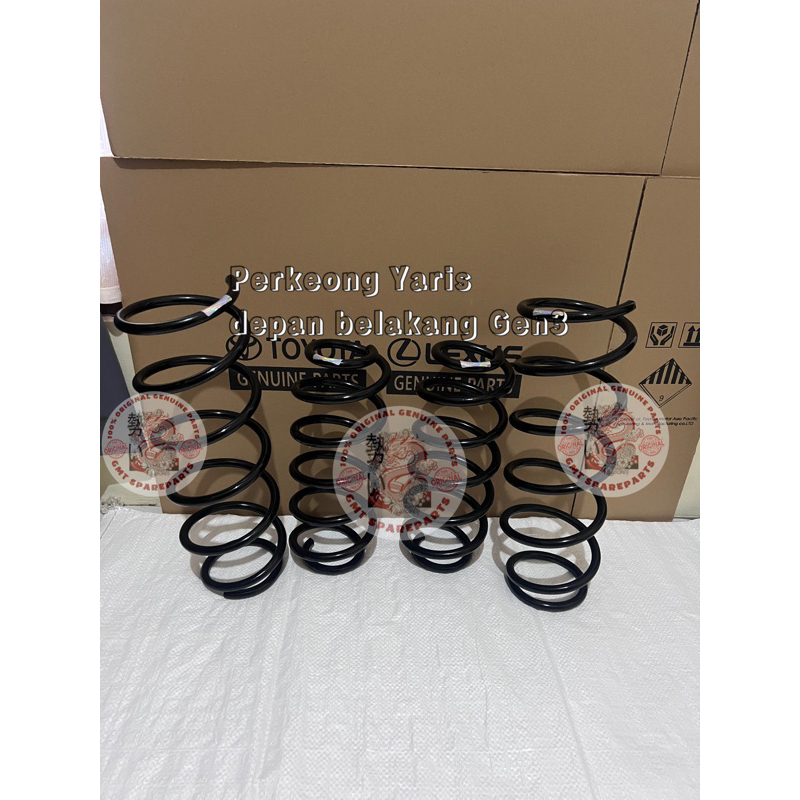 Jual Coil Spring Per keong Yaris lele / New vios Depan Belakang GEN3 ...