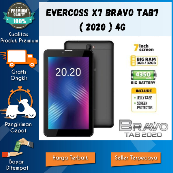 Jual Tablet Evercoss Bravo Tab 2020 3/32GB 7 Inch Screen Shopee Indonesia