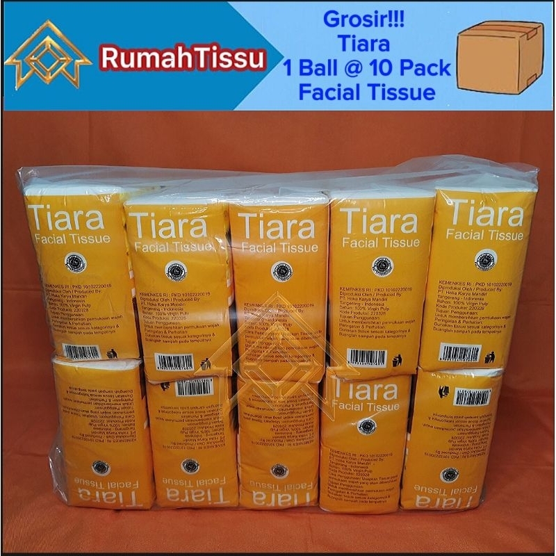 Jual [1 Ball @ 10 Pack] Tisu Tiara Facial Tissue 1000 Sheets 2 Ply ...