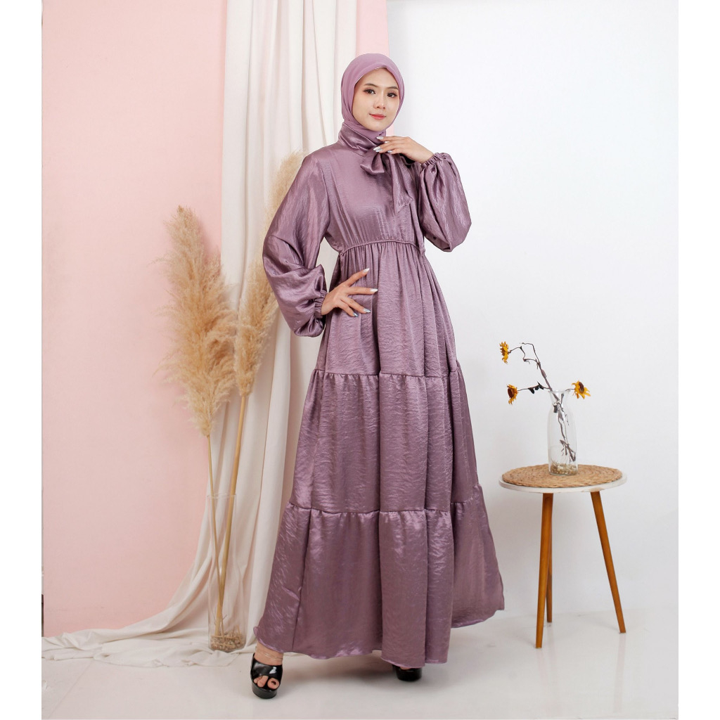 Jual FEM219 Dress Gamis Muslim Jumbo Zaskia Shimmer Premium Jual FEM219 Dress Gamis Muslim Jumbo Zaskia Shimmer Premium