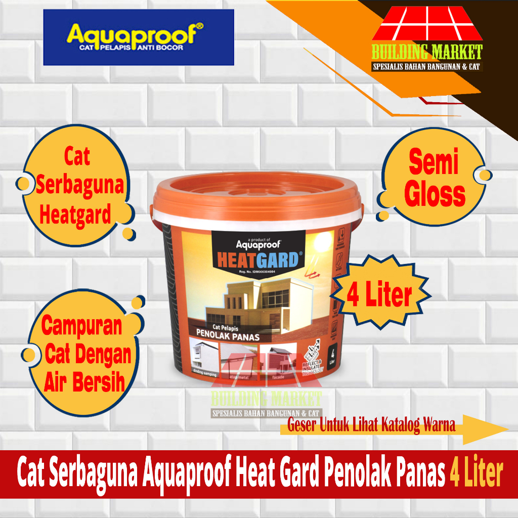 Jual Cat Pelapis Penolak Anti Panas Bocor Heatgard Heat Gard 4 Liter ...