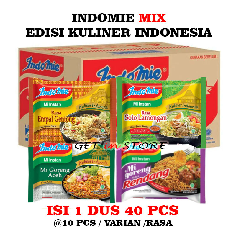 Jual Indomie Mie Instan Kuliner Indonesia Mix Rasa Dus Pcs