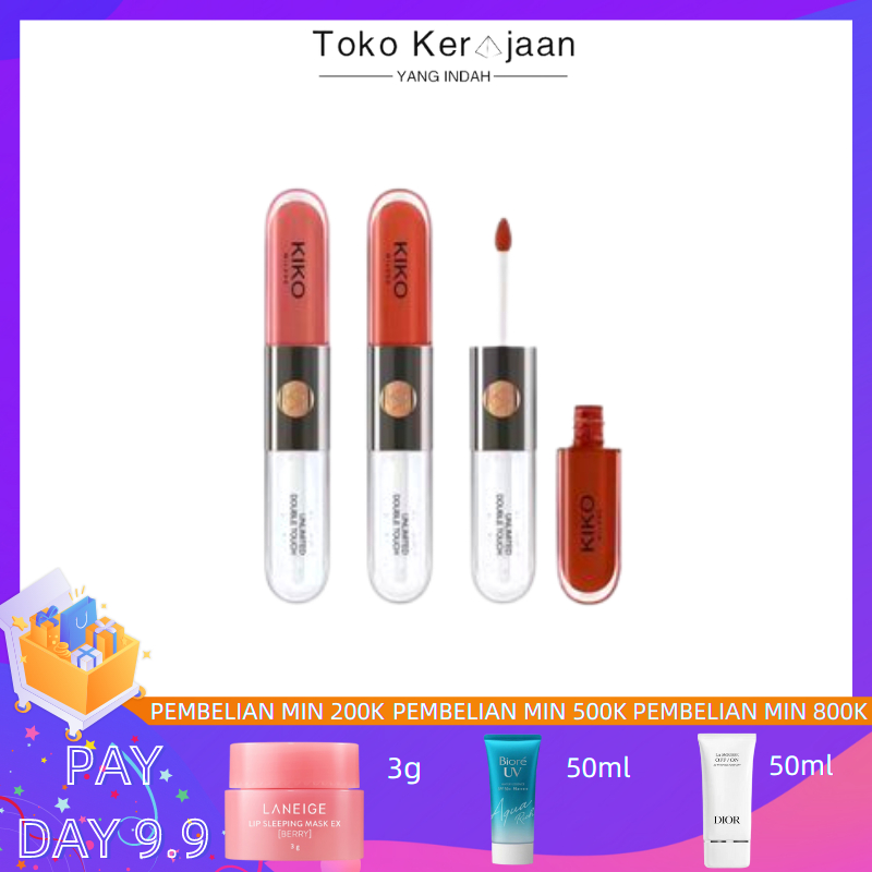 Jual Kiko Milano Unlimited Double Touch/kiko double lip glaze/kiko