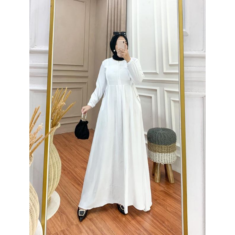 Jual Gamis Kringkel Putih Kr Ori By Zulfa Fashion Shopee Indonesia