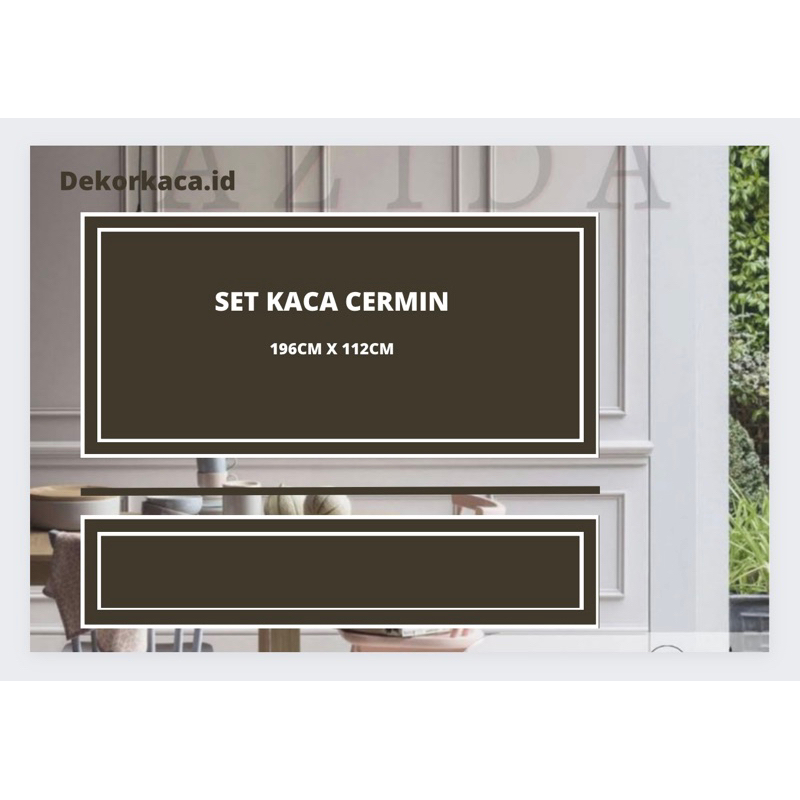 Jual Paket Set Kaca Cermin Wall Moulding Dekorasi Dinding Minimalis