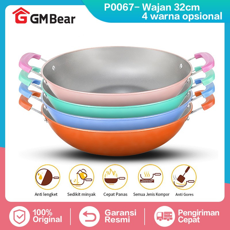 Jual Gm Bear Wajan Penggorengan Kuali Cm P Kuali Wok Pan Cm