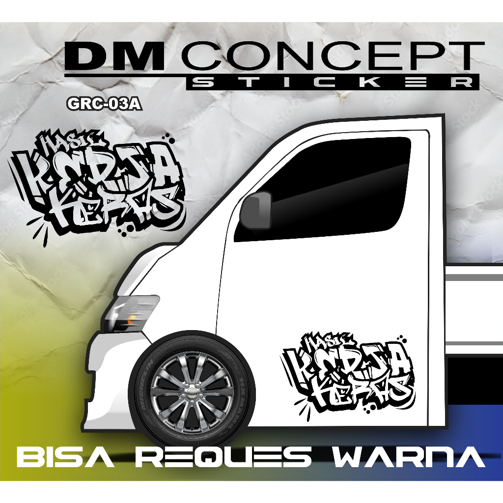 Jual CUTTING STICKER KABIN/PINTU GRANMAX MURAH SIMPLE KODE GRC-03 ...