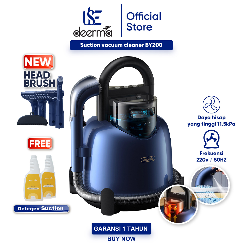 Jual Deerma BY200 Suction Vacuum Cleaner Fabric Cleaning Machine Vacuum