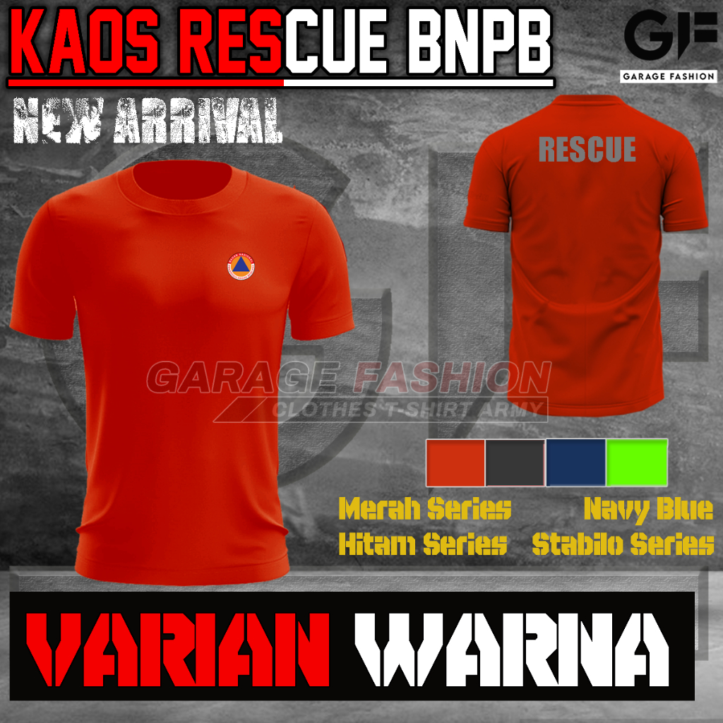 Jual Jersey BNPB / Kaos Jersey Rescue / Baju BNPB / Bahan Dryfit / Bisa ...