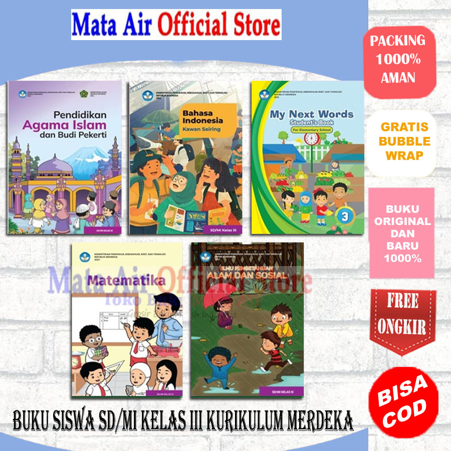 Jual BUKU SISWA KELAS 3 SD/MI KURIKULUM MERDEKA - KEMENTERIAN DIKNAS ...