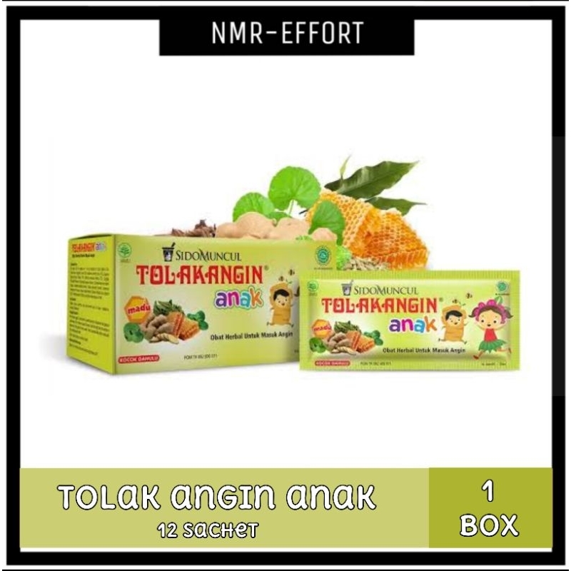 Jual Tolak Angin Anak Cair 1 Box 12 Sachets @ 10ml - Herbal Masuk Angin ...
