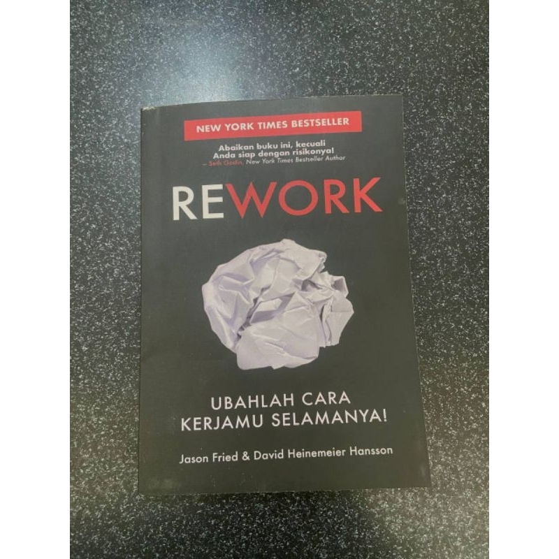 Jual Buku Rework (indonesia) - Ubalah Cara Kerjamu Selamanya | Shopee ...