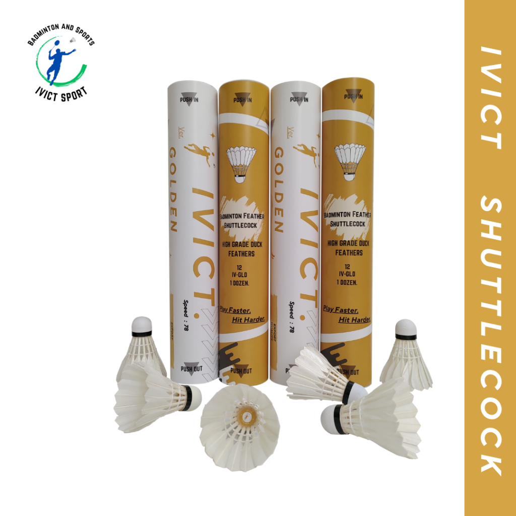 Jual IVICT Golden Badminton Shuttlecock / Kok Badminton/ Kok