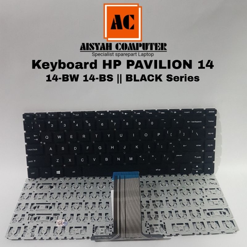 Jual Keyboard Laptop HP PAVILION 14-BW 14-BS 14-BA 240 G6 - BLACK ...