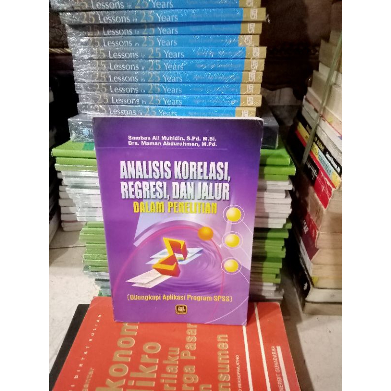 Jual ORI BUKU ANALISIS KORELASI REGRESI DAN JALUR DALAM PENELITIAN ...