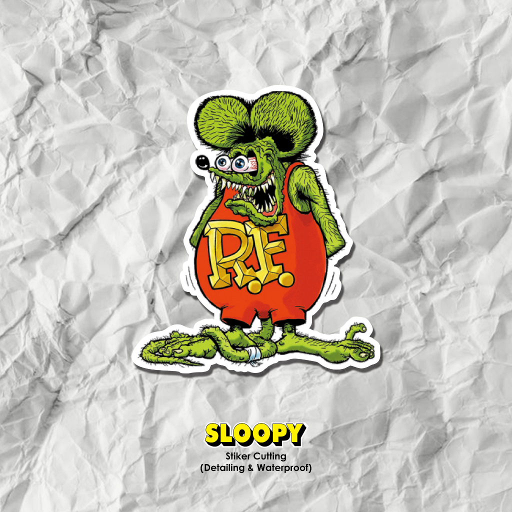 Jual Stiker Rat Fink RF Sticker Helm Motor Vespa | Shopee Indonesia