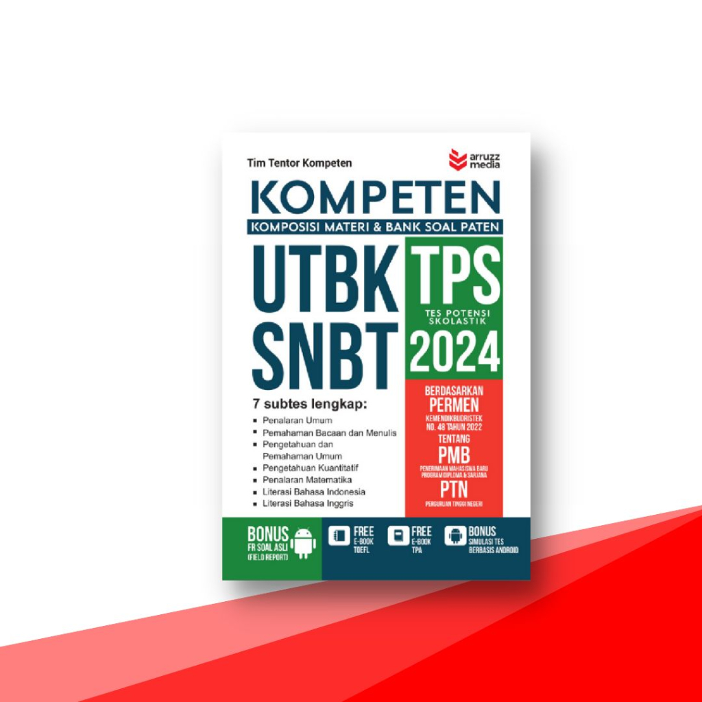 Jual Buku Kompeten UTBK SNBT TPS Tes Potensi Skolastik 2024 (Dengan 7 ...