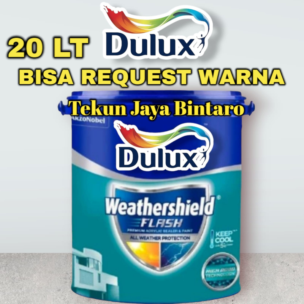 Jual Dulux Weathershield Flash Liter Bisa Request Warna Shopee Indonesia