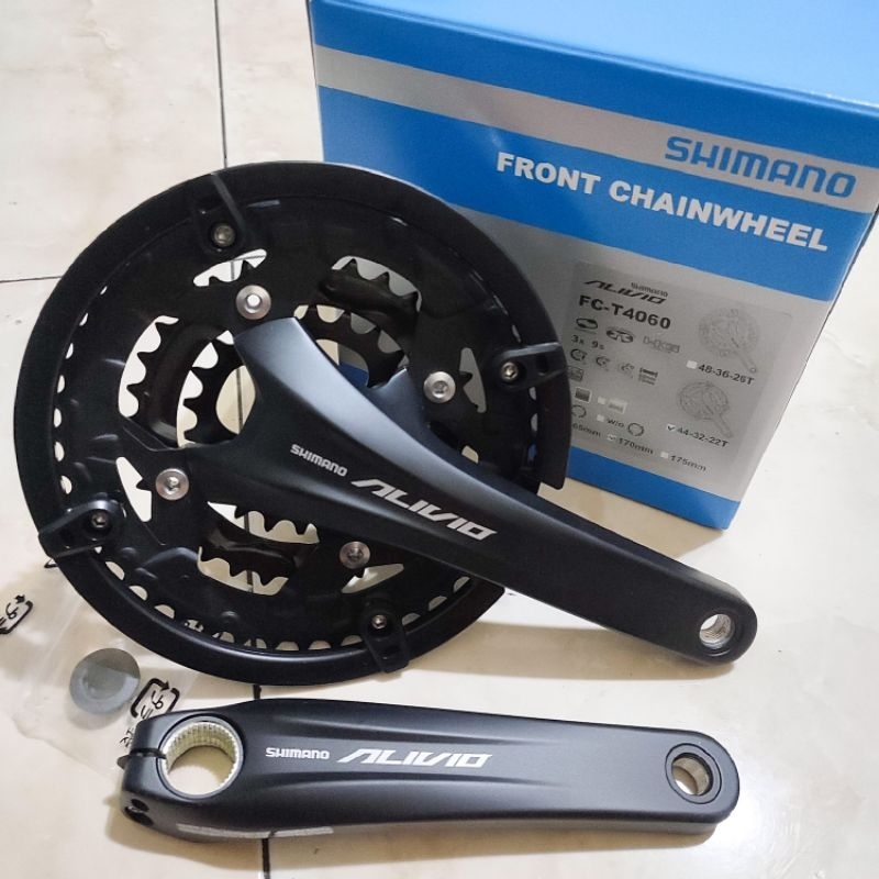 Shimano Alivio FC-T4010 (170) (48/36/26) schwarz au meilleur prix sur