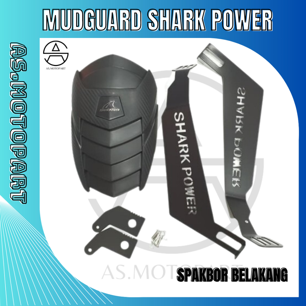 Jual Mud guard/mudguar new shark power universal r15,cbr150r,vixion
