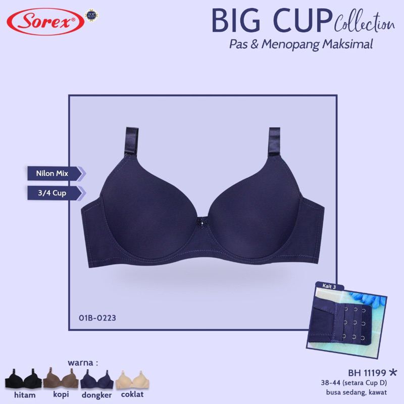 Jual Big Cup D Sorex Bra Busa Kawat Kait Cup D Premium Shopee