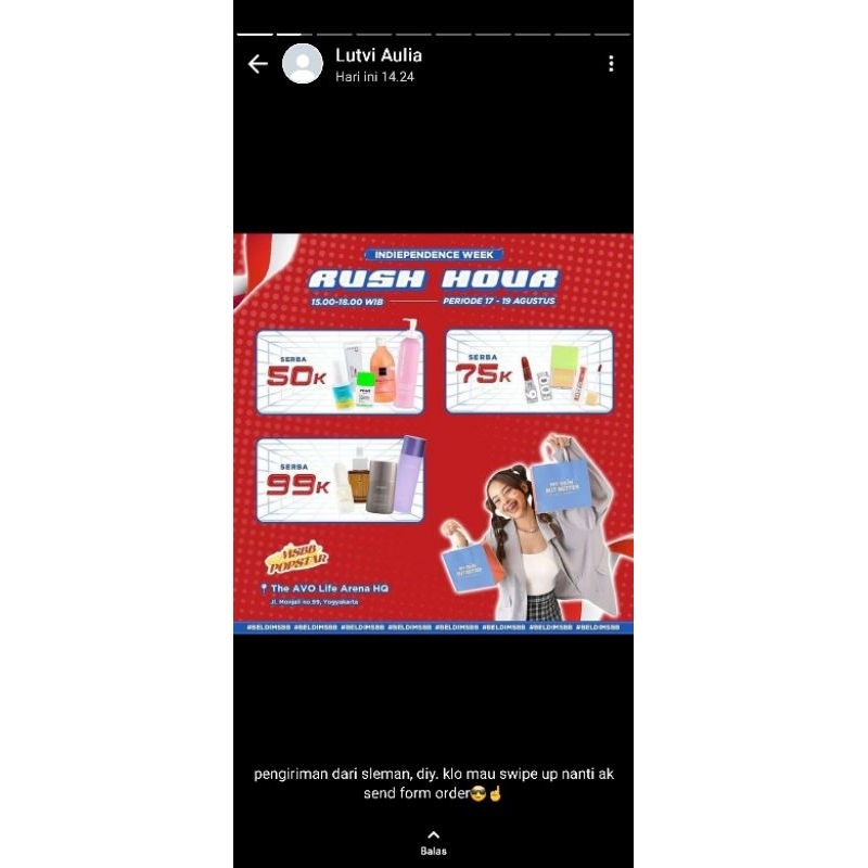 Jual Jastip MSBB 17 AGUSTUS | Shopee Indonesia