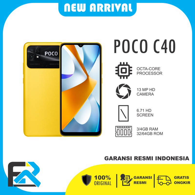 Jual Poco C40 4/64 Garansi Resmi | Shopee Indonesia
