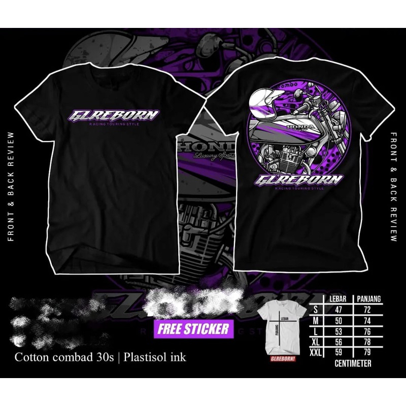 Jual Kaos Gl Reborn Original Free Stiker Malimpah 2 Warna Shopee