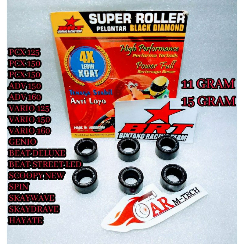 Jual ROLLER RACING BRT KZR VARIO 125 VARIO 150 PCX ADV GENIO NEAT ...