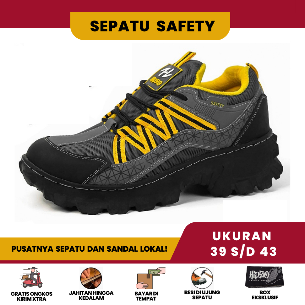 Jual Palapa Sepatu Septu Spatu Safety Shoes Hipzo M59 M 59 Sefty Safty