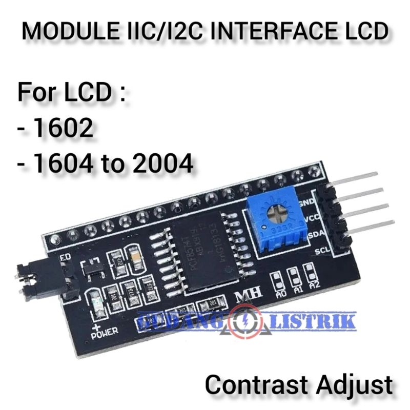 Jual Module IIC I2C Serial Interface For LCD 1602 1604 To 2004 Board ...