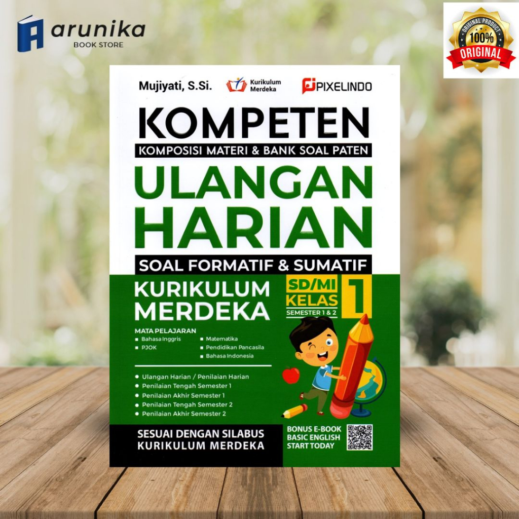 Jual Buku Kompeten Ulangan Harian Kurikulum Merdeka untuk SD/MI Kelas 1 ...