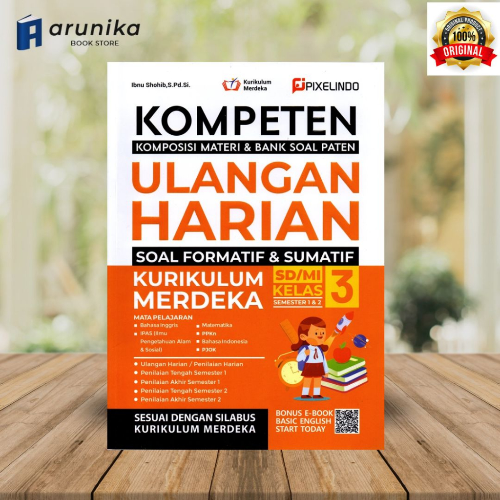 Jual Buku Kompeten Ulangan Harian Kurikulum Merdeka untuk SD/MI Kelas 3 ...