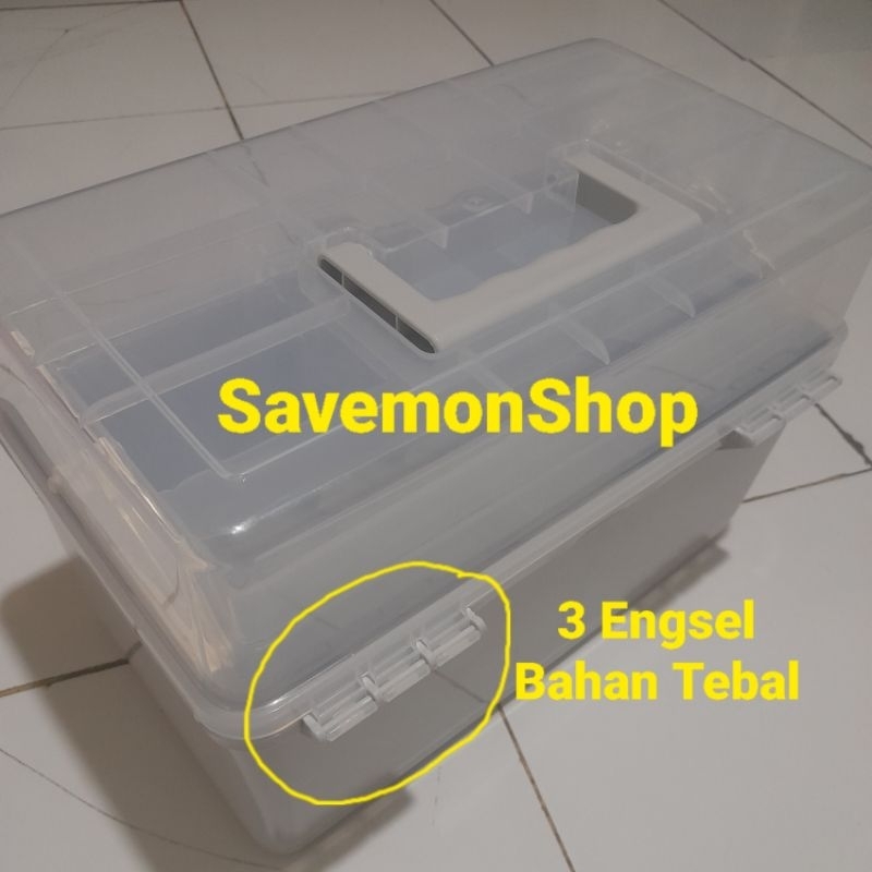 Jual Box P3K Susun Tingkat 3 Portable Kotak Obat Bekam Dokter Perawat ...
