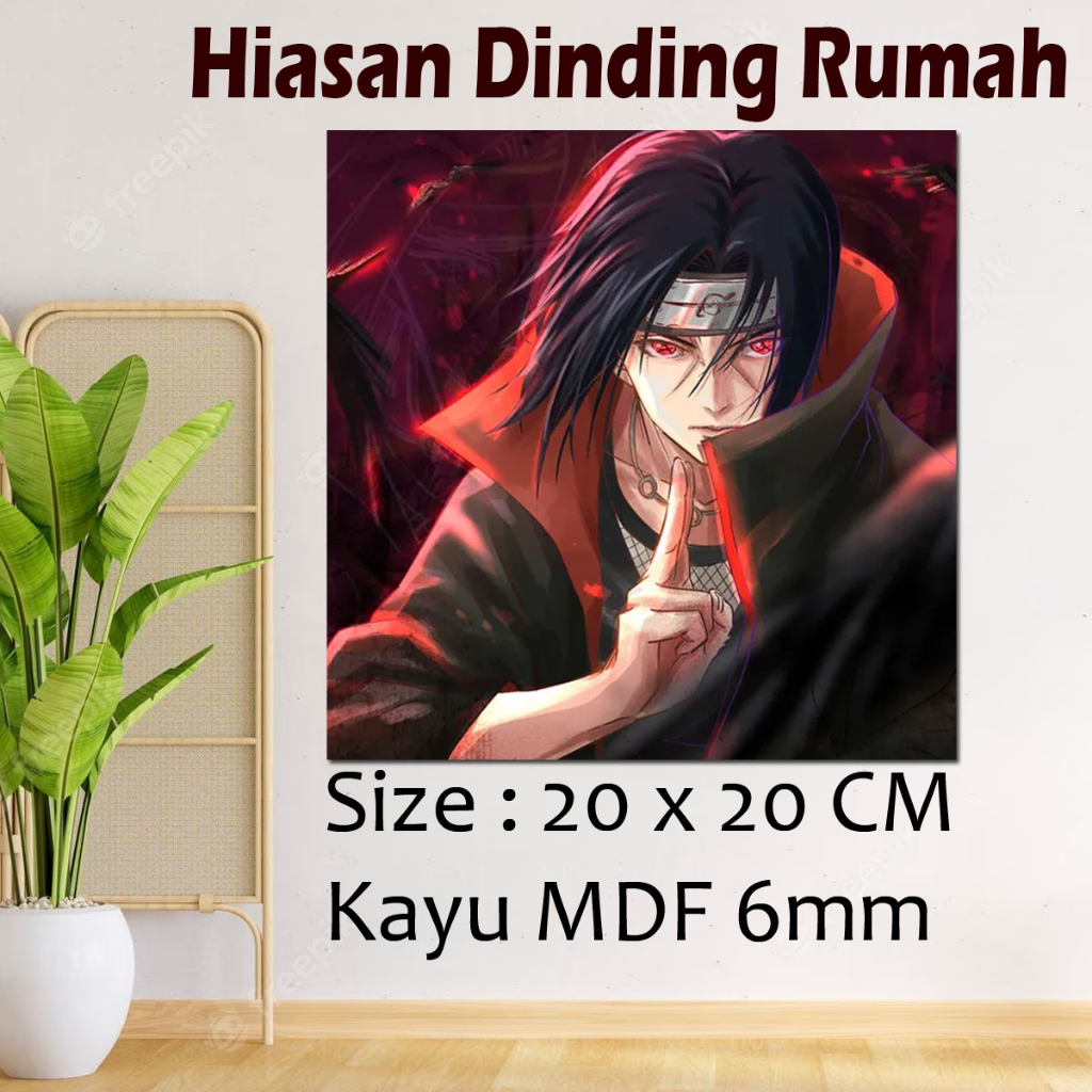Jual Hiasan Dinding Foto Gambar Uciha Itachi Akatsuki Naruto Shippuden