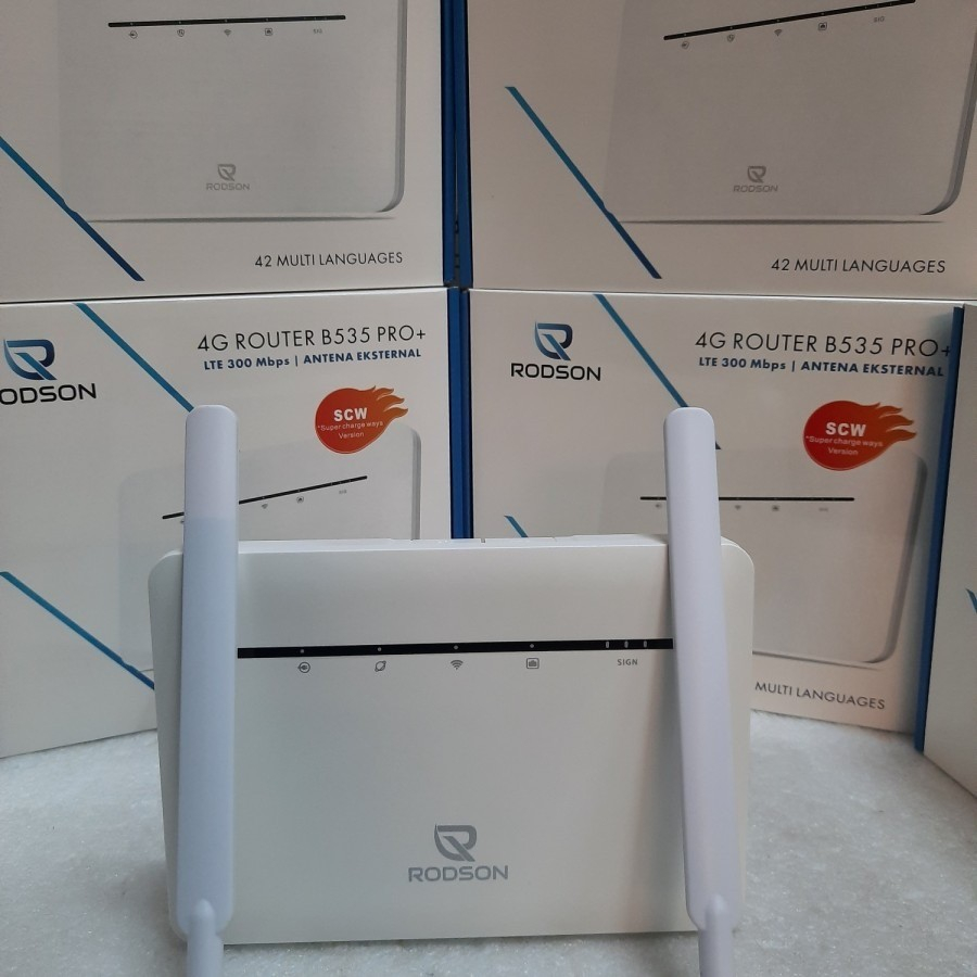 Jual Modem 4G Router B535 PRO+ 300MBps + 2 Antena + Battery + LAN Port ...