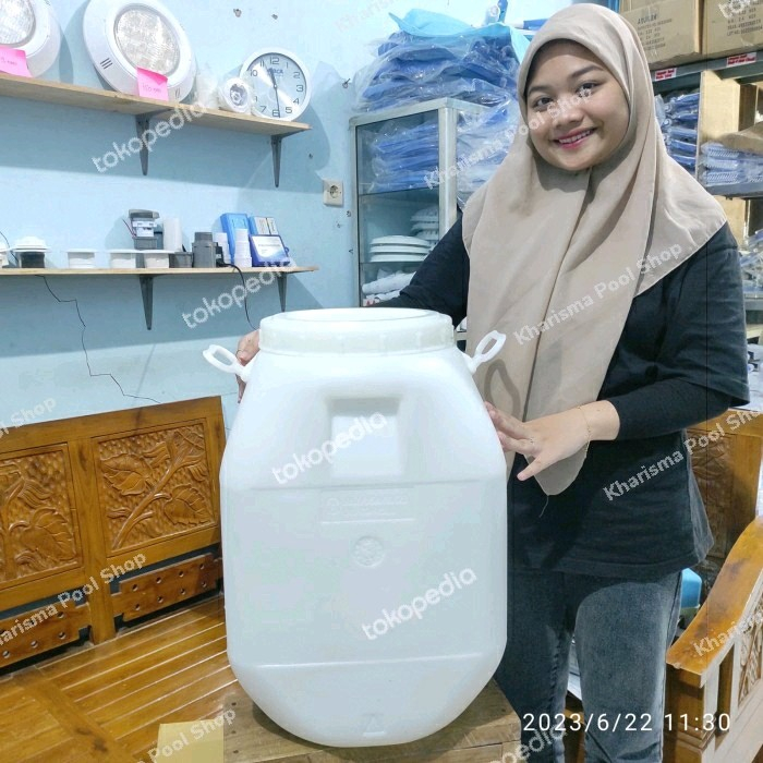 Jual Jual Drum Kosong Bekas Kaporit Kapasitas Air 50 Liter Bahan Kuat Anti Pecah Shopee Indonesia 6710