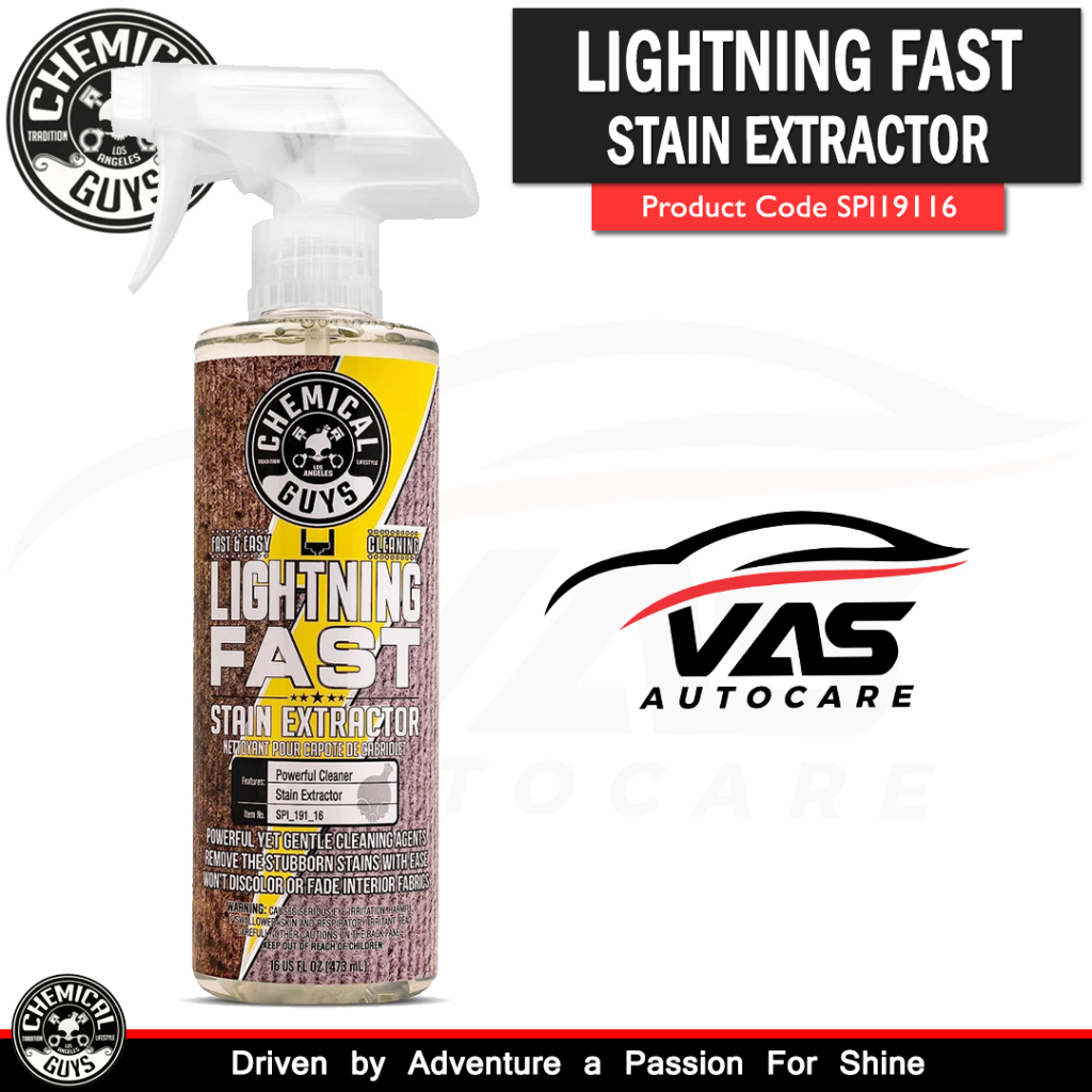 Jual Chemical Guys Lightning Fast Stain Extractor Carpet Upholstery