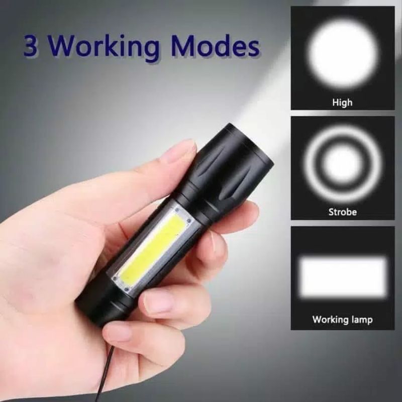 Jual Senter SWAT Mini LED USB Super Terang | Shopee Indonesia