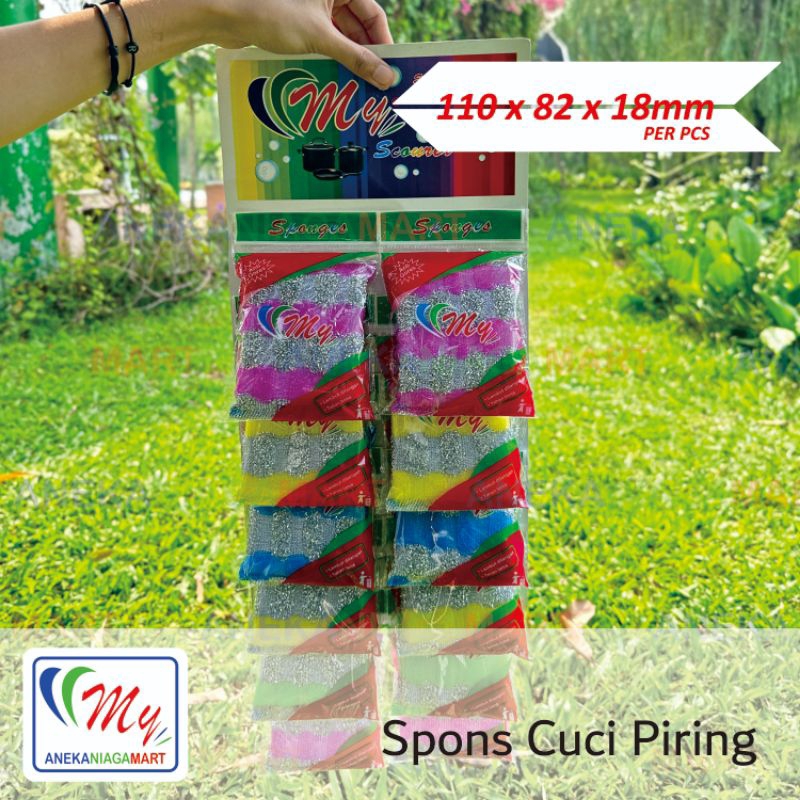 Jual Spons Cuci Piring Spon Warna Warni Magic Sponge Busa Jaring Sabut ...